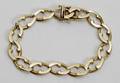 032262 ITALIAN 18KT GOLD LINK BRACELET L 7 APPROX