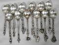 031429 800 SILVER DEMI TASSE SPOONS 2 SETS OF 6