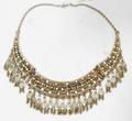 030365 ISRAELI GOLD PLATED VERMEIL  SILVER NECKLACE