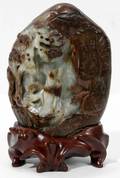 022311 CHINESE JADE MOUNTAIN BOULDER SCULPTURE