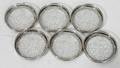 021441 STERLING SILVERRIMMED COASTERS DIA 33