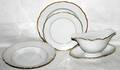 021432 BAVARIAN ASSEMBLED GILTRIM PORCELAIN PLATES