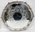 021451 ENGLISH CHASED SILVERPLATE TRAY DIA 16