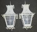 020406 AMERICAN WROUGHT IRON CARRIAGE LIGHTS C 1900
