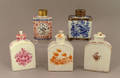 Five Chinese export porcelain tea caddies late 18thearly 19th c