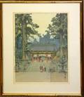 062381 HIROSHI YOSHIDA WOODBLOCK PRINT TOSHOGU SHRINE