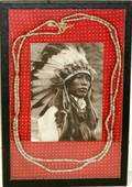 061479 AMERICAN INDIAN CHIEFS NECKLACE SHADOW BOX