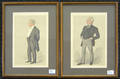 Set of 5 Vanity Fair colored lithographs