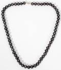 060371 BLACK FRESH WATER CULTURED PEARL NECKLACE