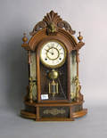 Victorian walnut mantle clock