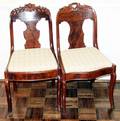 041560 AMERICAN EMPIRE MAHOGANY SIDE CHAIRS C 1860