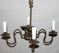 041552 IRON  METAL 4LIGHT CHANDELIER H 13 W 18