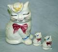 041538 SHAWNEE PUSSNBOOTS COOKIE JAR SALT PEPPER