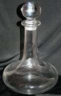 040444 BLOWN GLASS SHIPS DECANTER C1900 H 12