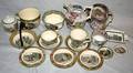 020444 ENGLISH DEMIPORCELAIN GROUPING 16 PCS