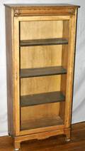 070402 AMERICAN ANTIQUE OAK VITRINE C 1900 H 56