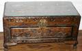 070399 CHINESE CARVED CAMPHOR WOOD CHEST 20TH C