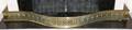 062435 ENGLISH BRASS FIREPLACE FENDER C1810 L675