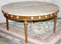 060402 FRENCH STYLE MAHOGANY ROUND COFFEE TABLE