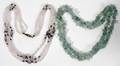 051440 ROSE QUARTZ NECKLACE  AQUAMARINE NECKLACE