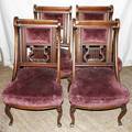 051426 MAHOGANY SIDE CHAIRS C1900 SET OF FOUR