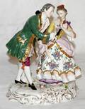 042391 DRESDEN PORCELAIN COURTING COUPLE H 85