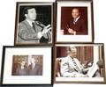 041605 AUTOGRAPHED POLITICAL PHOTOGRAPHS 4 FRAMED