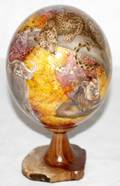 041587 SIGNED SOUTH AFRICAN HAND PAINTED OSTRICH EGG