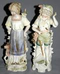 040455 GERMAN BISQUE FIGURES C 1900 2 H 11