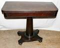 032338 AMERICAN EMPIRE PEDESTAL MAHOGANY CARD TABLE