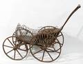 030436 VICTORIAN WICKER CHILDS TOY DOLL CARRIAGE