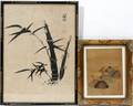 022390 ORIENTAL INK PAINTING  JAPANESE WOODBLOCK