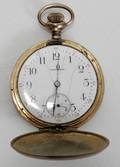022377 WALTHAM POCKET WATCH GOLD C 1920 DIA 2