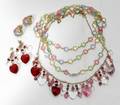 021538 MONET  ANOTHER GLASS NECKLACES EARRINGS