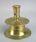 Spanish brass capstan candlestick 17th c