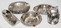 052495 SILVER ASHTRAYS  LIGHTER800 SILVER 9 PCS