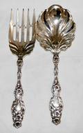 052487 WHITING GORHAM LILY STERLING SERVING SET