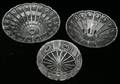052476 CUT GLASS BOWLS 3 H 25 DIA 69
