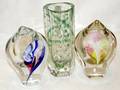 052474 BLOWN GLASS VASES MODERN 3 H 675