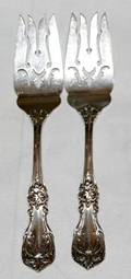 052488 REED  BARTON STERLING SERVING SET BURGUNDY