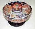 042450 JAPANESE IMARI PORCELAIN BOWL H 4 DIA 88