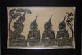 042445 ASIAN TEMPLE RUBBING ON PAPER H 175xW 283