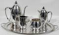 041620 MERIDEN SILVER CO TEA  COFFEE SET DANISH