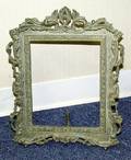 041637 ROCOCO STYLE PATINATED BRONZE PHOTO FRAME
