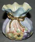 040511 M JASWICK SIGNED PORCELAIN VASE H 5