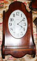 040505 VERICHRON WESTMINSTER CHIME MAHOGANY CLOCK