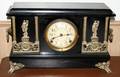 040503 SESSIONS FAUX MARBLE MANTEL CLOCK C1900