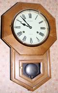 040499 LEGANT 31 DAY OAK WALL CLOCK C1950 H 19