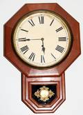040495 WATERBURY MAPLE SCHOOL WALL CLOCK C1940
