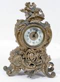 032346 SPELTER MANTLE CLOCK C 1900 H 8